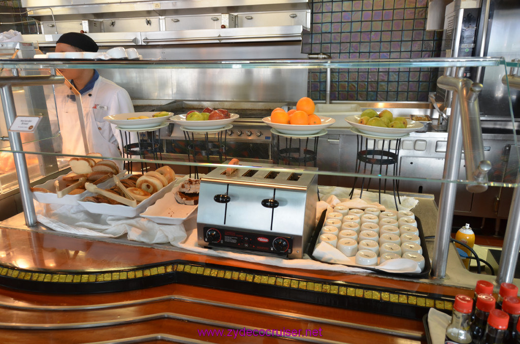 027: Carnival Elation, Fun Day at Sea 1, Lido Breakfast Buffet, I don't recall ever seeing a toaster like that on a Carnival ship, but I like it!