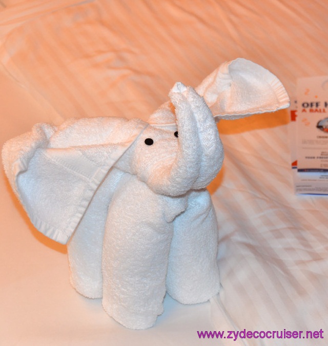 173: Carnival Elation, Fun Day at Sea 1, Towel Animal, 