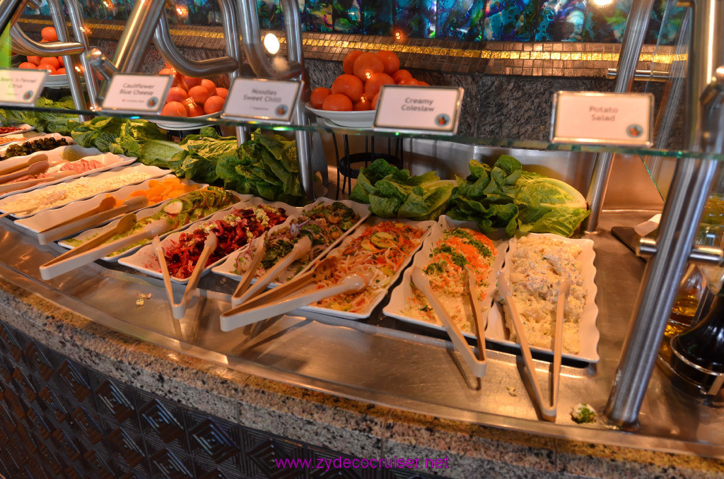 099: Carnival Elation Cruise, Cozumel, Lido Salad Bar, 