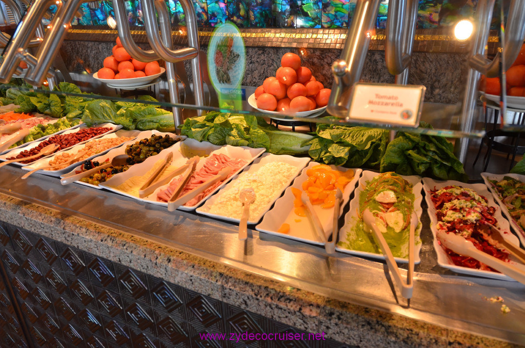 100: Carnival Elation Cruise, Cozumel, Lido Salad Bar, 