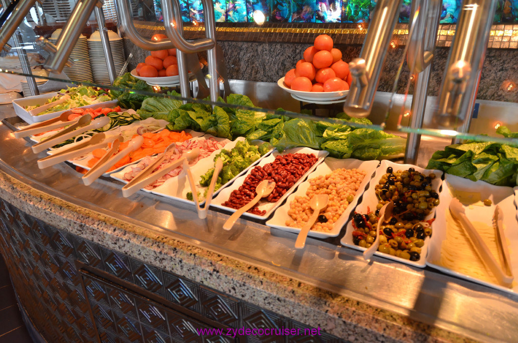 101: Carnival Elation Cruise, Cozumel, Lido Salad Bar, 