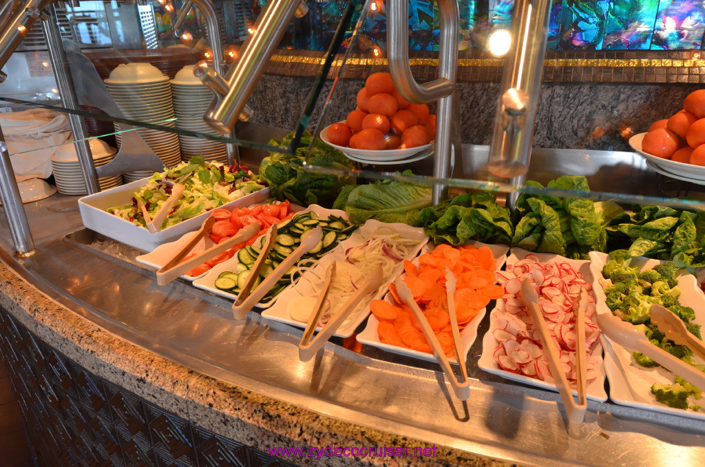 102: Carnival Elation Cruise, Cozumel, Lido Salad Bar, 