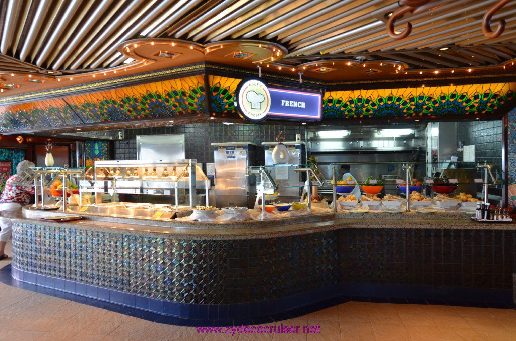 104: Carnival Elation Cruise, Cozumel, Lido Buffet, French 