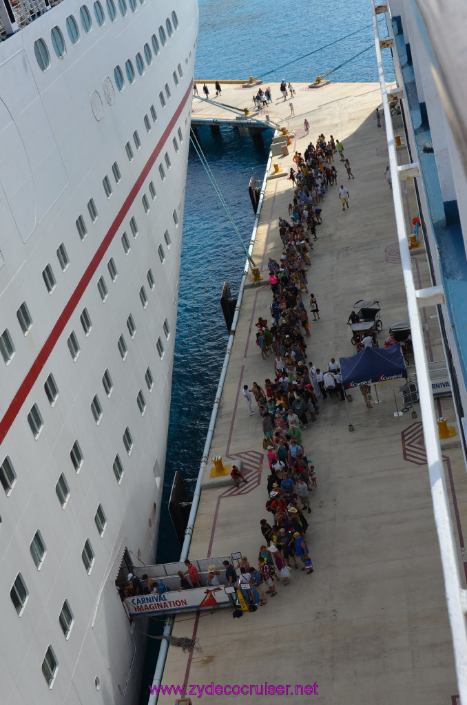 138: Carnival Elation Cruise, Cozumel, Line for Carnival Imagination, 