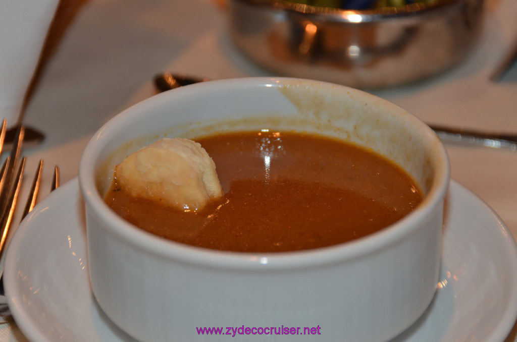 Carnival Elation, MDR Dinner, Lobster Bisque, 