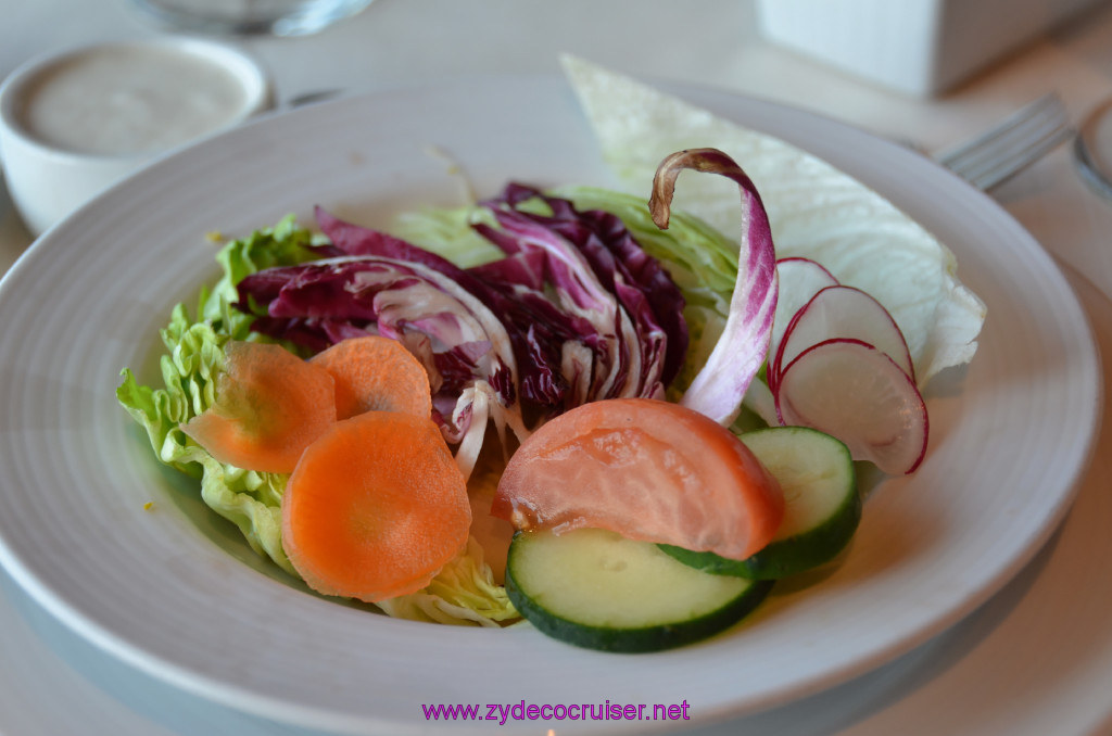 Carnival Elation, MDR Lunch, Sea Day 2, Medley of Garden and Field Greens with Blue Cheese,  