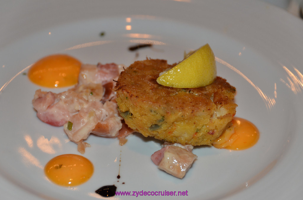 087: Carnival Elation, Fun Day at Sea 2, MDR Dinner, Crab Cake, 