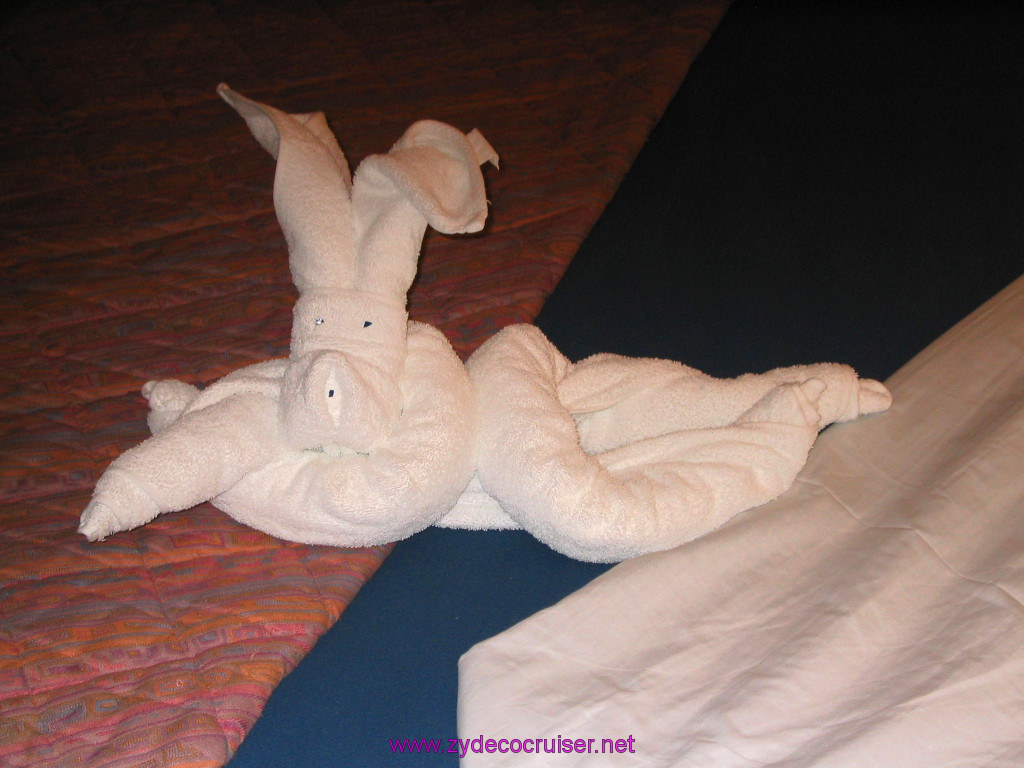 305: Carnival Elation 2004 Cruise, Towel Animal, 