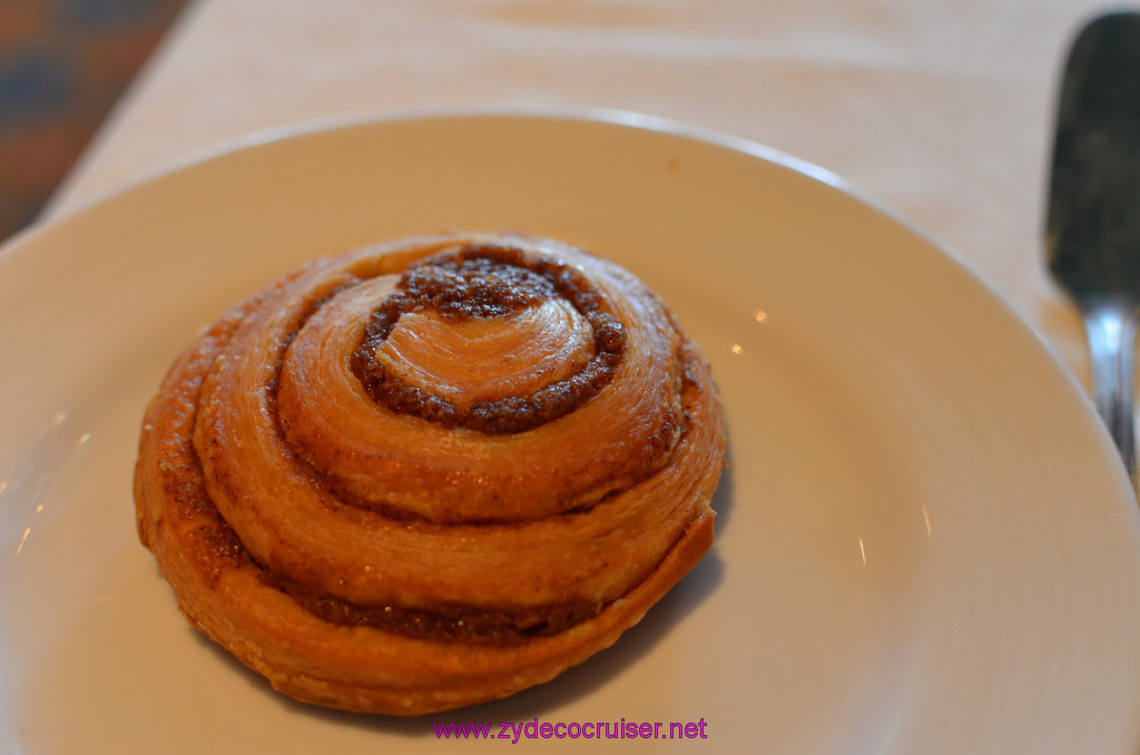 002: Carnival Elation Cruise, Fun Day at Sea 1, Breakfast in the MDR, Cinnamon Danish, 