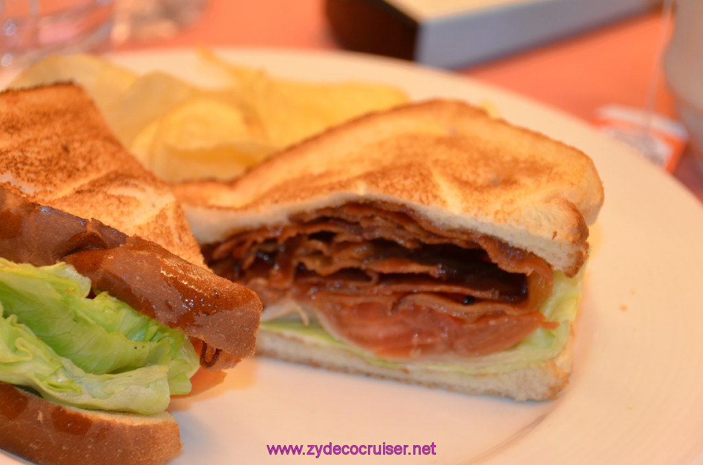 001: Carnival Elation Cruise, Progreso, Room Service BLT Breakfast, 