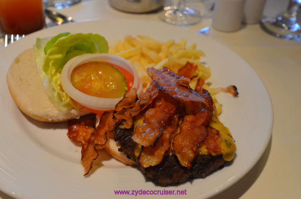 029: Carnival Elation Cruise, Fun Day at Sea 2, Bacon Cheeseburger, French Fries, 