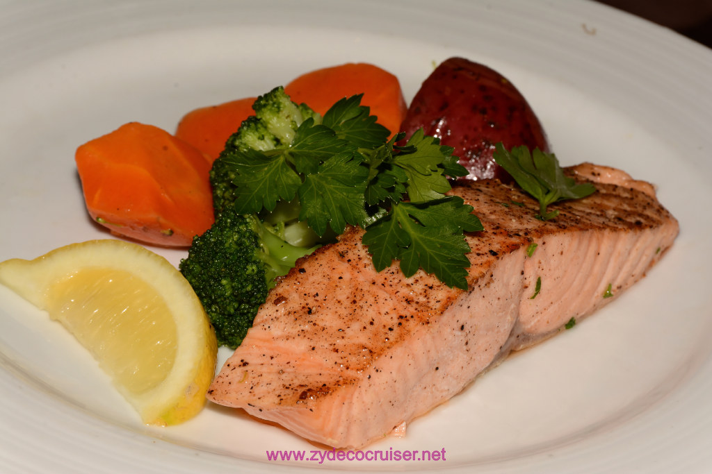 Carnival Freedom, American Table, Dinner 1, Salmon Fillet