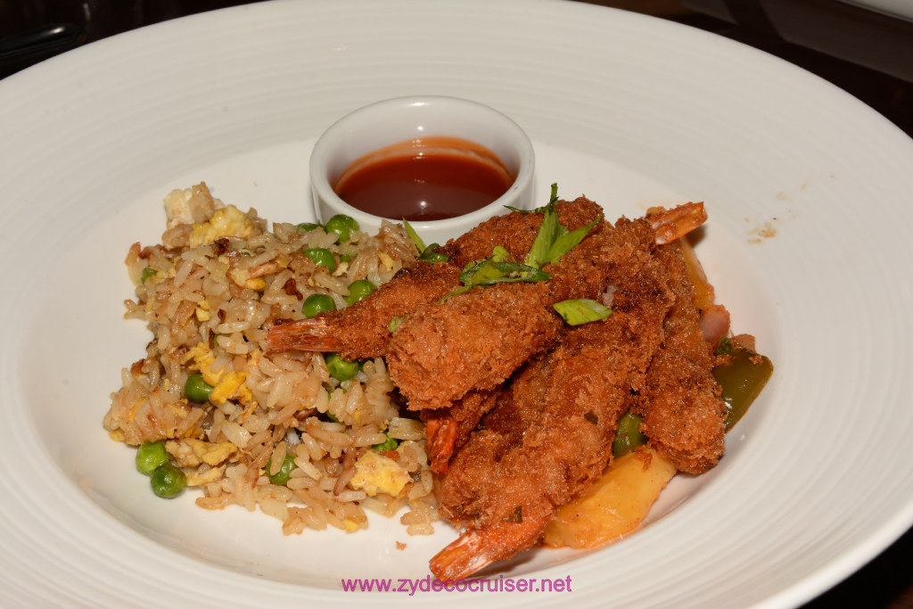 Carnival Freedom, American Table, Dinner 1, Sweet & Sour Shrimp