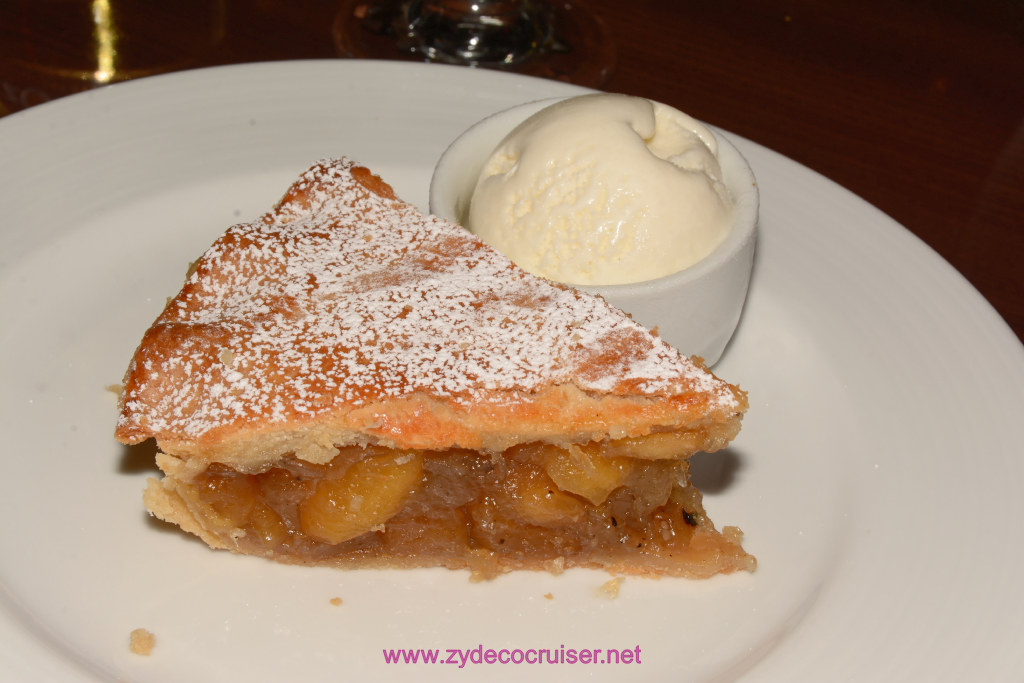 Carnival Freedom, American Table, Dinner 1, Apple Pie