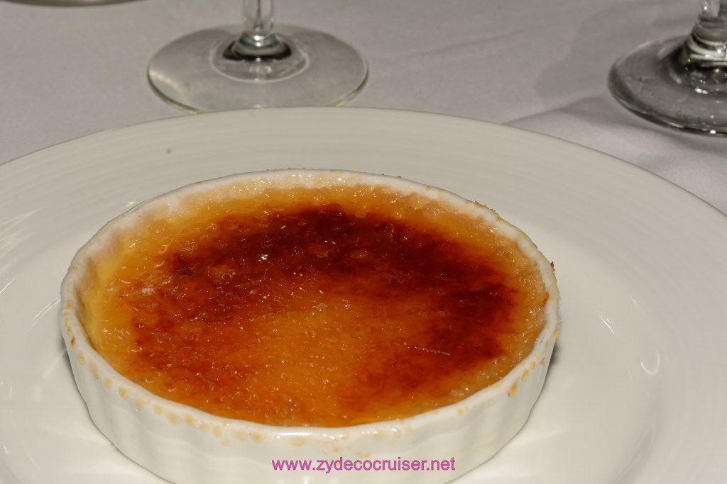 Carnival Freedom, American Table, Dinner 2, Vanilla Creme Brulee 