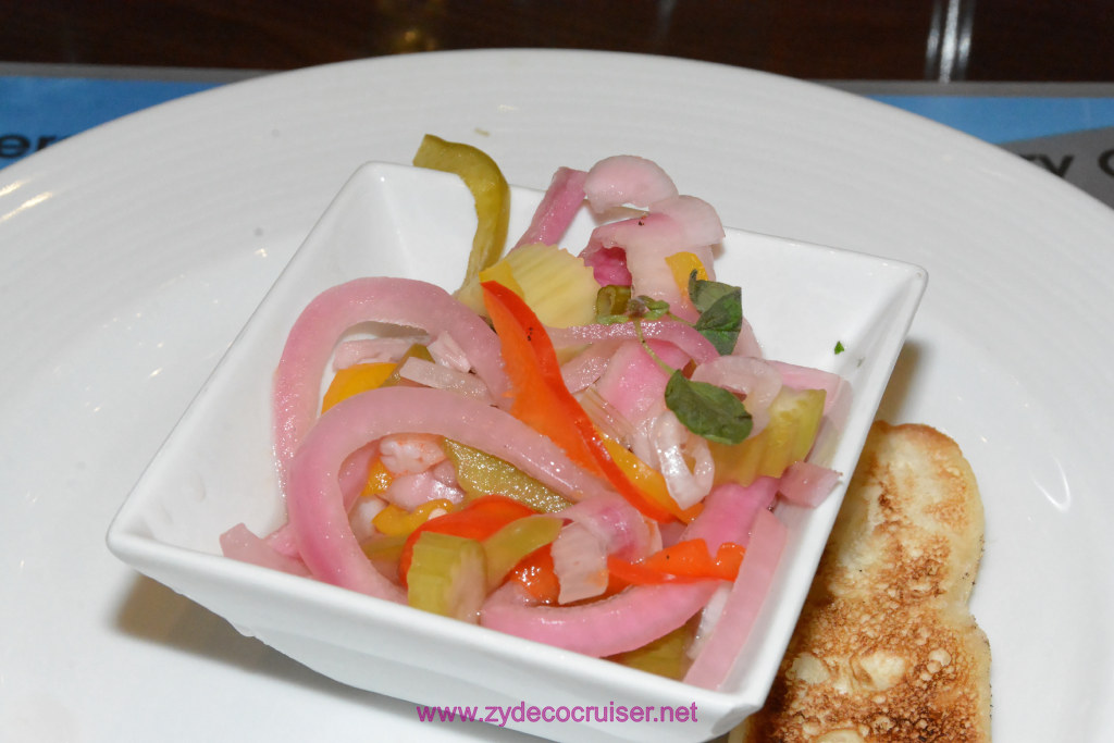 Carnival Freedom, American Table, Dinner 3, Shrimp Escabeche