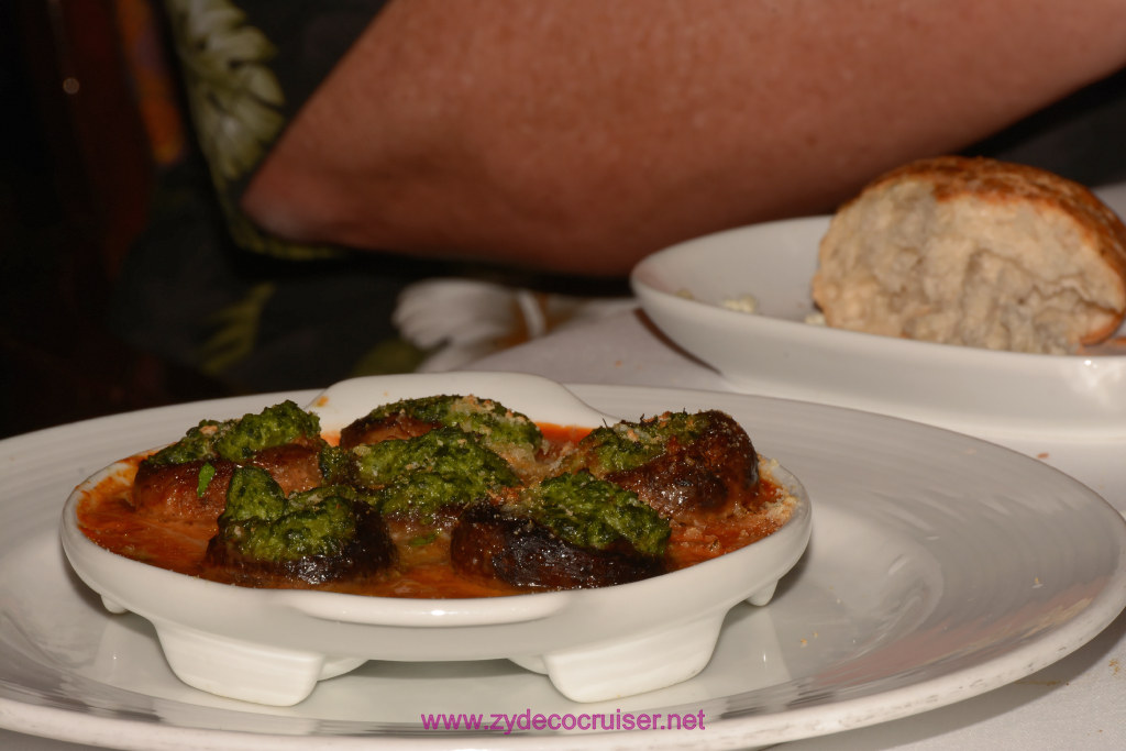 Carnival Freedom, American Table, Dinner 6, Stuffed Mushrooms