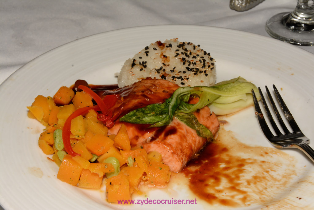 Carnival Freedom, American Table, Dinner 6, Teriyaki Salmon Filet,