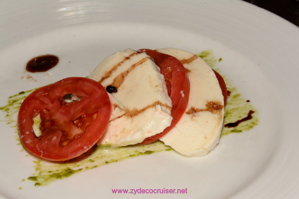 Carnival Freedom, American Table, Dinner 7, Caprese Salad, 