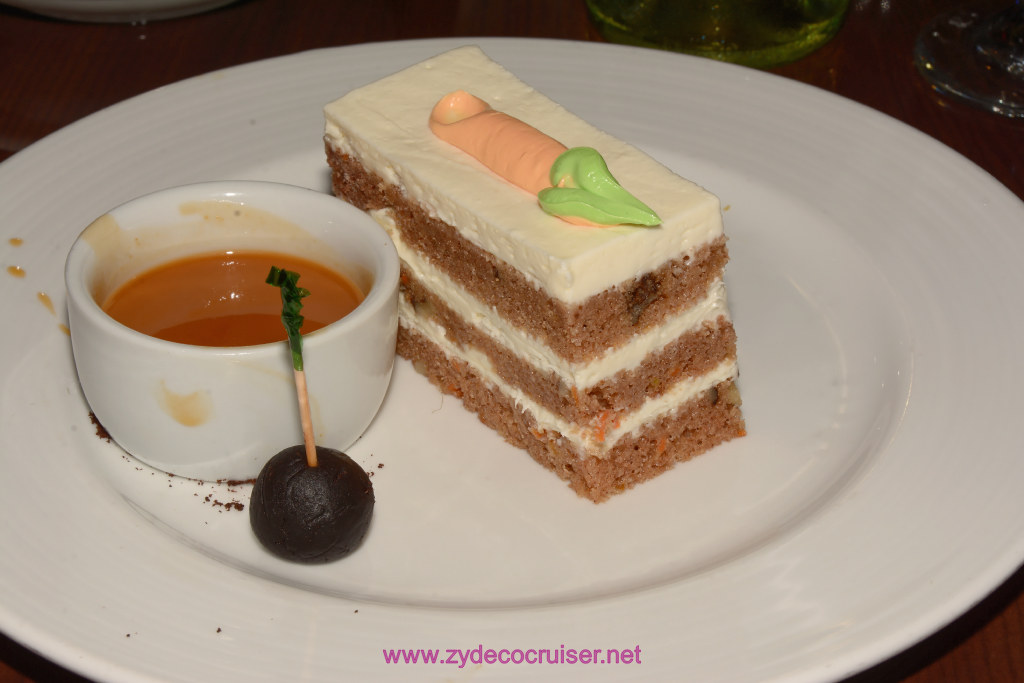 Carnival Freedom, American Table, Dinner 7, Carrot Cake, 