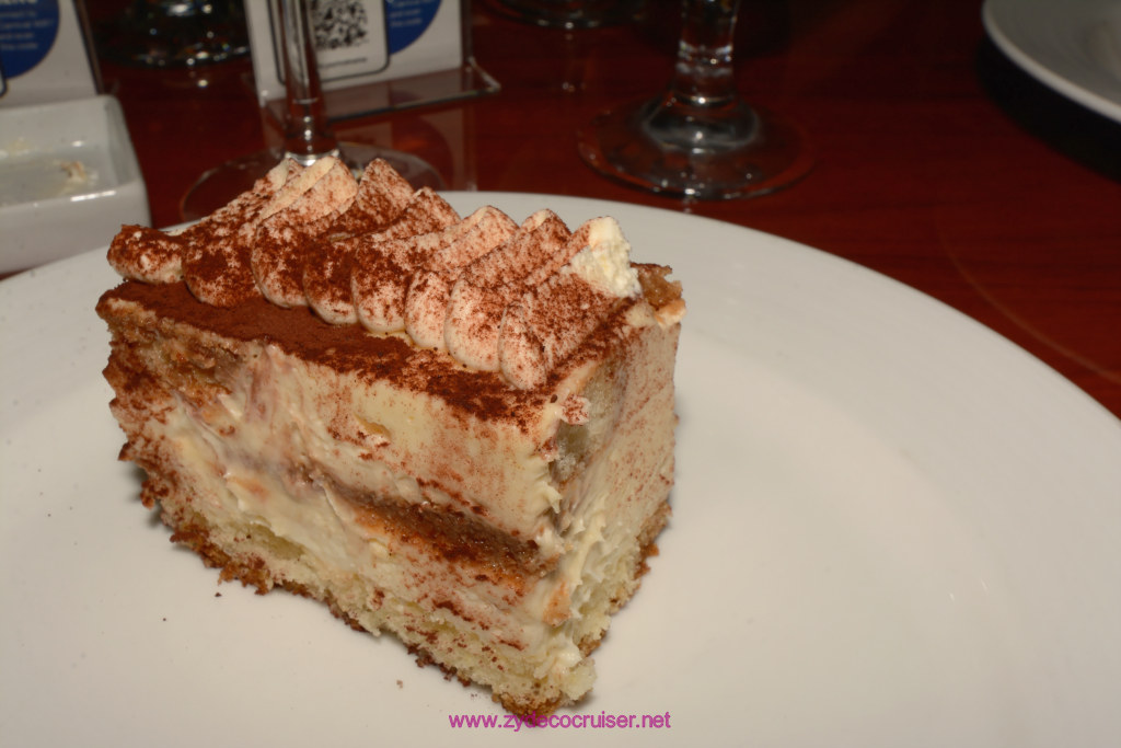 006: Carnival Glory, Day 1 MDR Dinner - Tiramisu