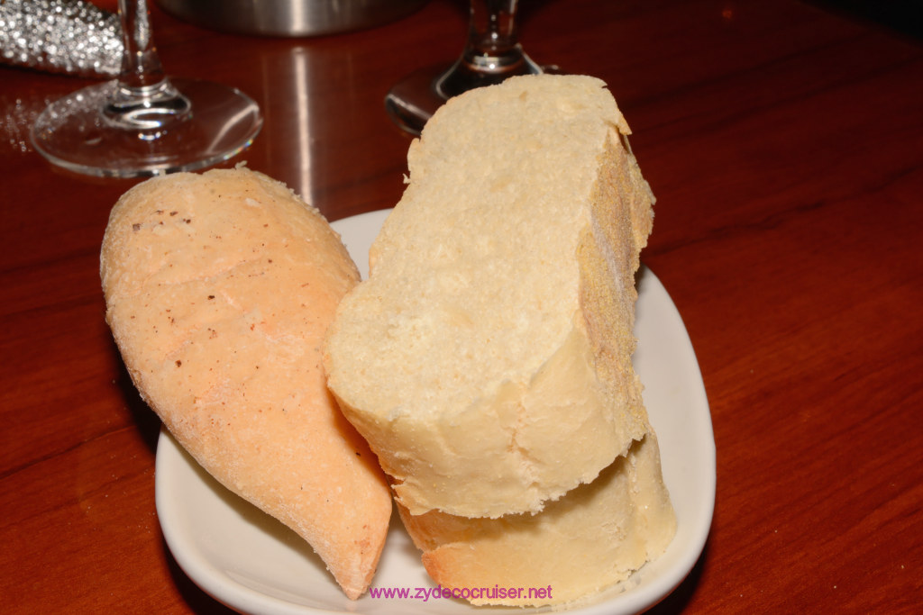 008: Carnival Glory, Day 2 MDR Dinner - Petite Sourdough, Ciabatta