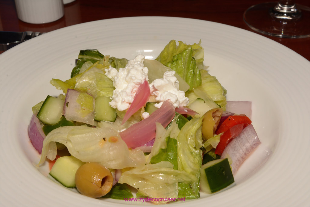 021: Carnival Glory, Day 3 MDR Dinner - Greek Salad