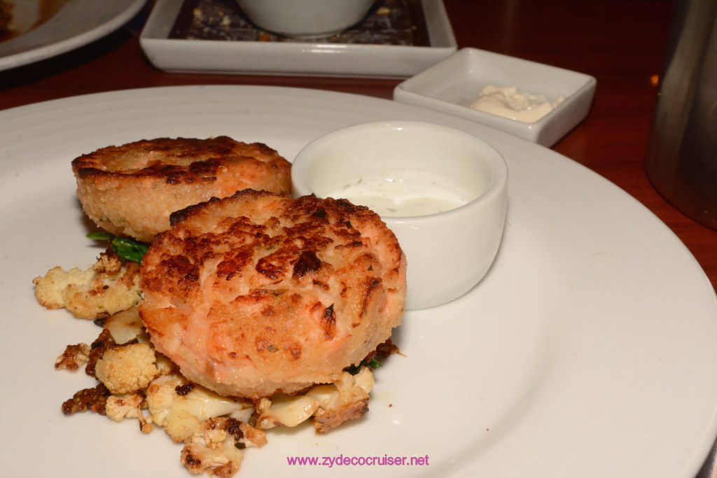 029: Carnival Glory, Day 4 MDR Dinner - Salmon Cake