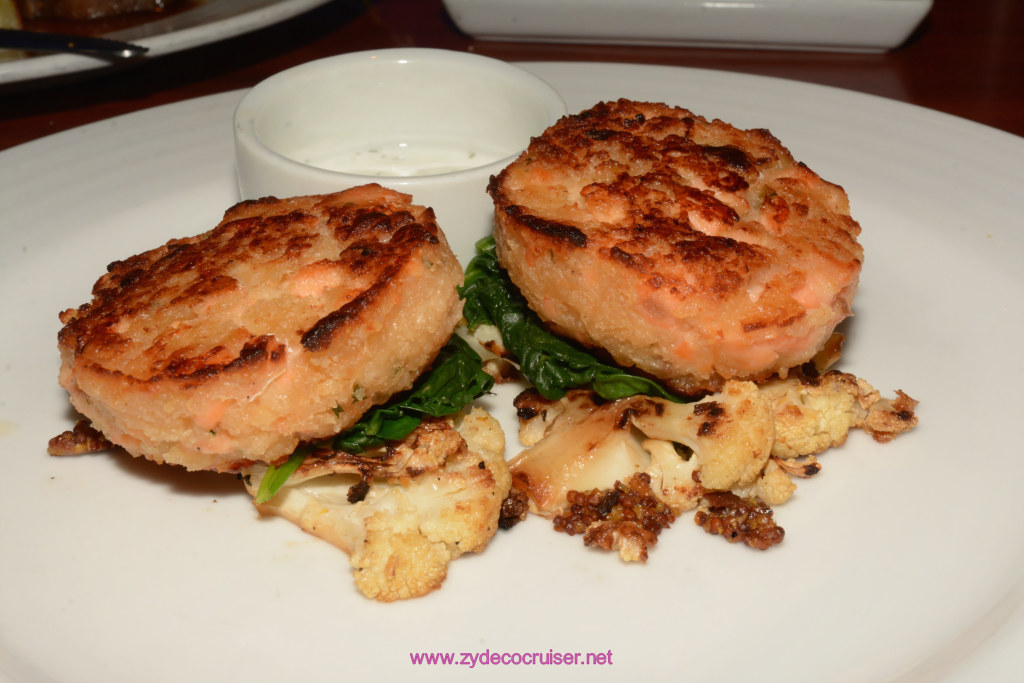 030: Carnival Glory, Day 4 MDR Dinner - Salmon Cake