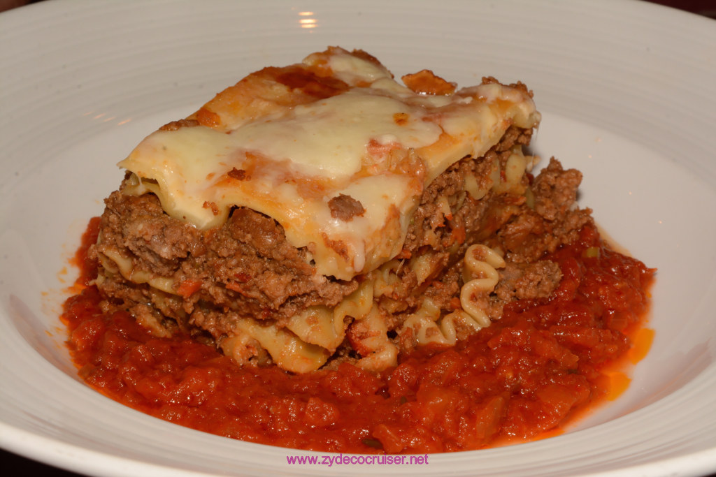 038: Carnival Glory, Day 5 MDR Dinner - Lasagne Bolognese