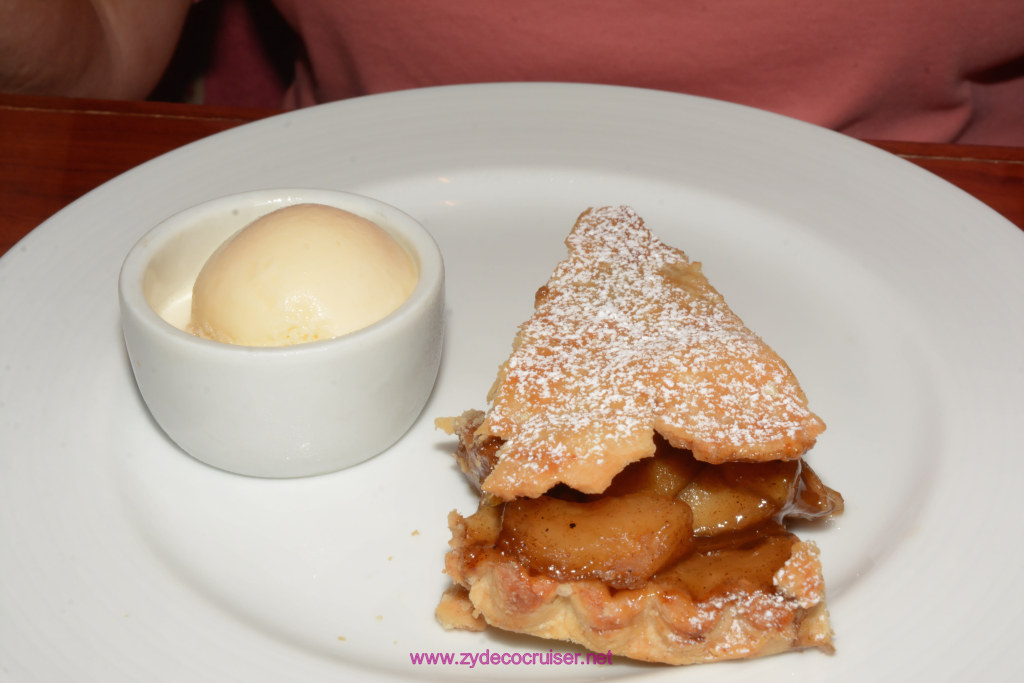 041: Carnival Glory, Day 5 MDR Dinner - Apple Pie