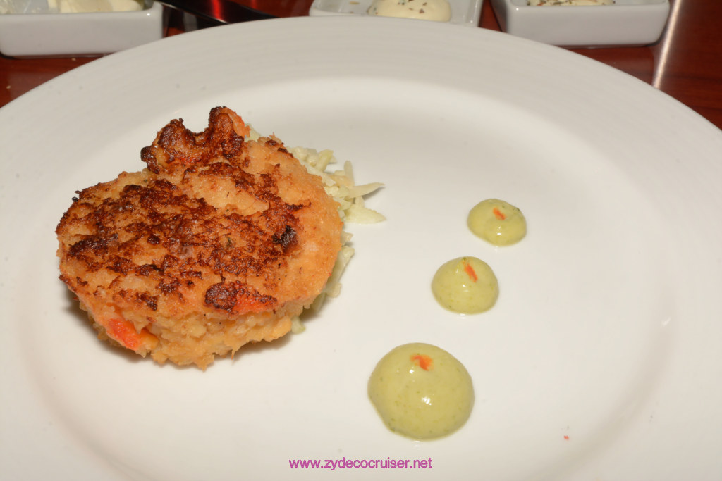 044: Carnival Glory, Day 6 MDR Dinner - Crab Cake