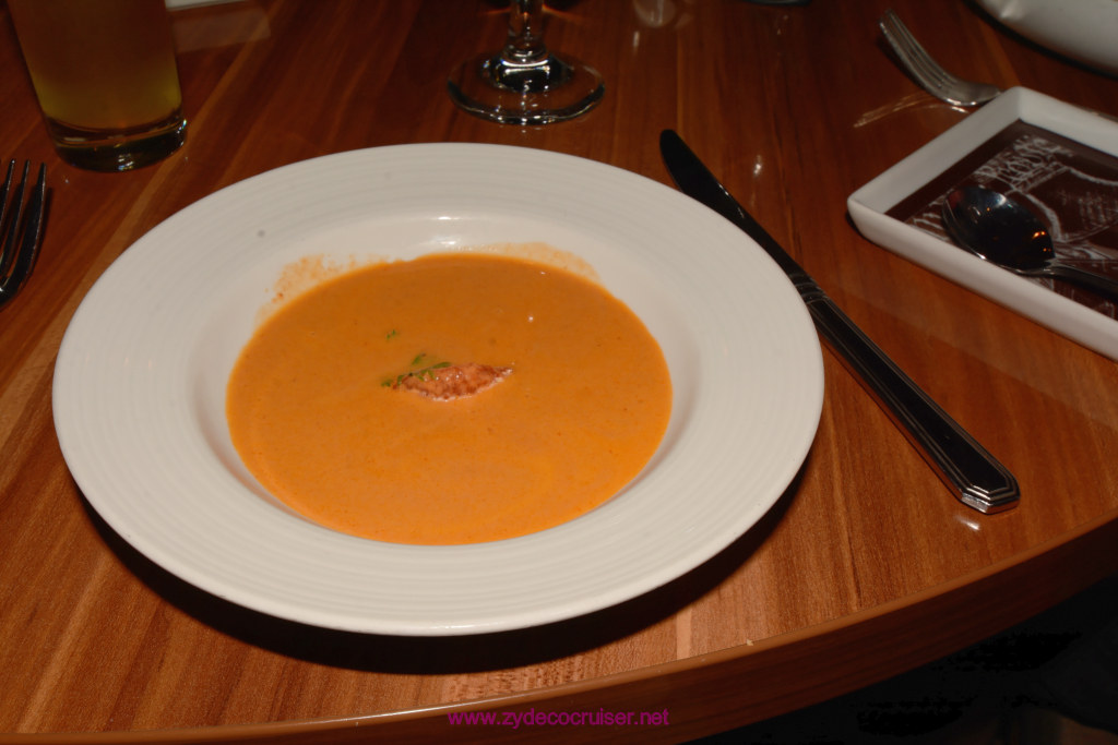 005: Carnival Horizon Cruise, Sea Day 2, Diamond Luncheon, Lobster Bisque