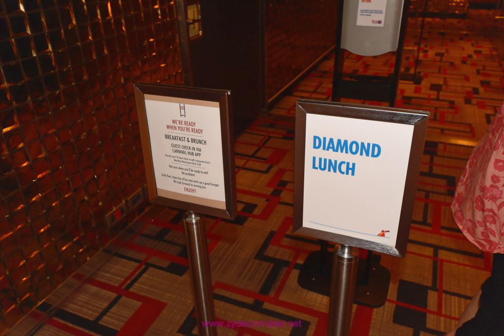 011: Carnival Horizon Cruise, Sea Day 2, Diamond Luncheon, 