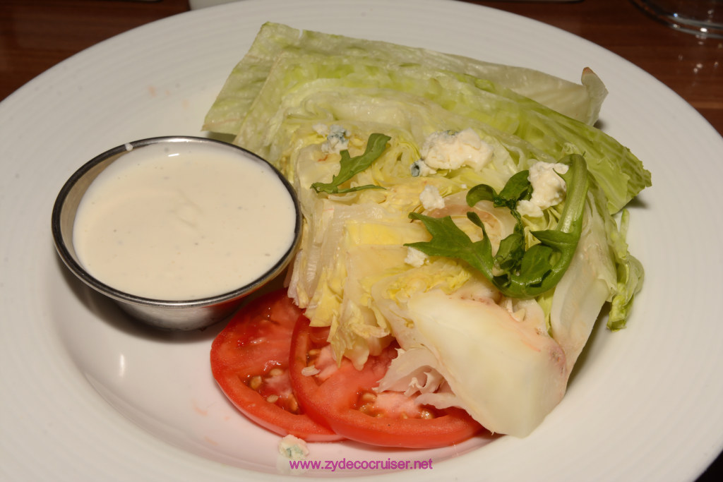 090: Carnival Horizon Cruise, Aruba, MDR Dinner, Heart of Iceberg Lettuce