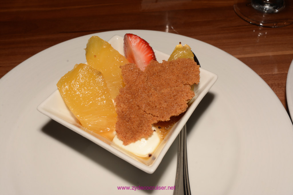 099: Carnival Horizon Cruise, Aruba, MDR Dinner, Double Roasted Pineapple