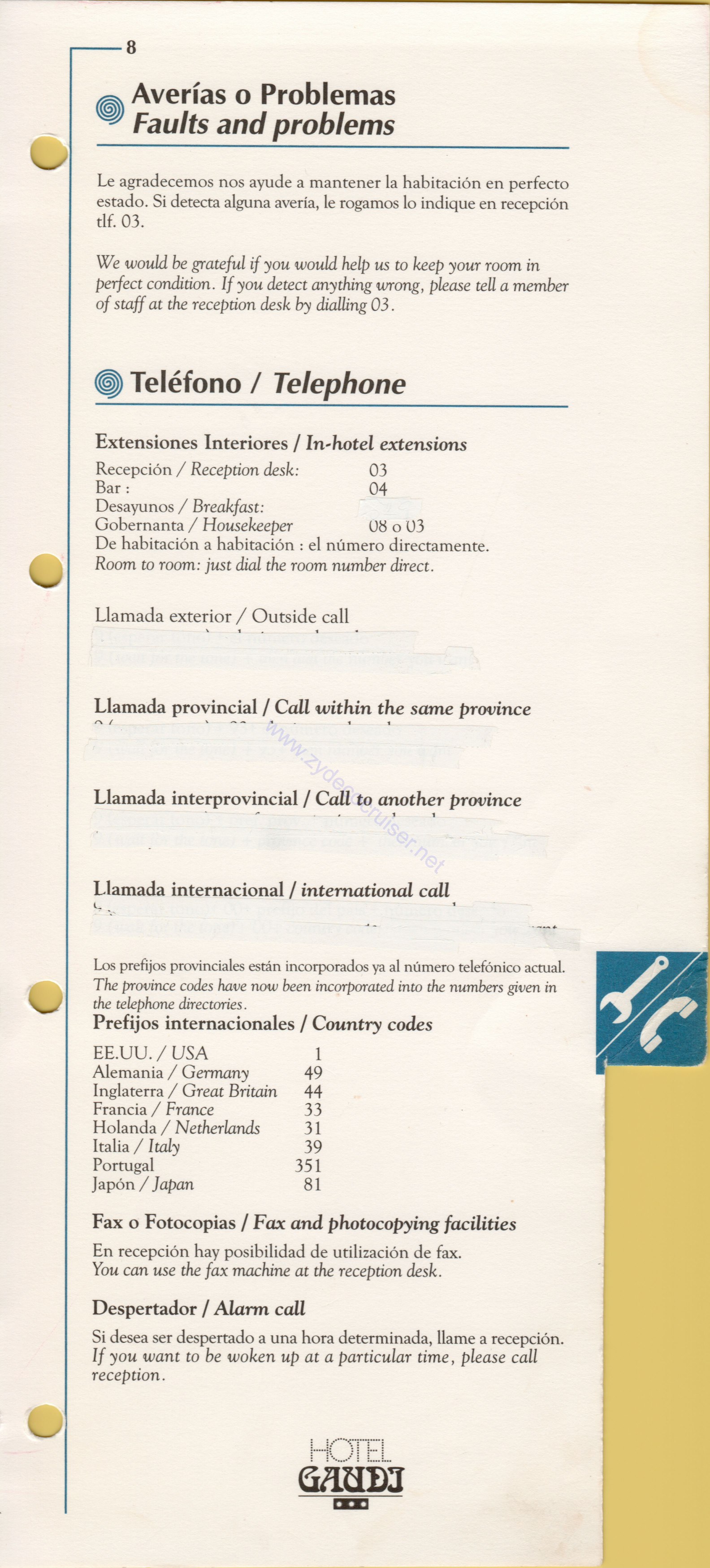 Hotel Gaudi, Barcelona, Hotel Directory 8