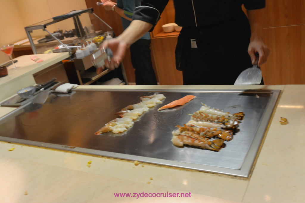 048: Carnival Horizon Transatlantic Cruise, Sea Day 1, Bonsai Teppanyaki, 