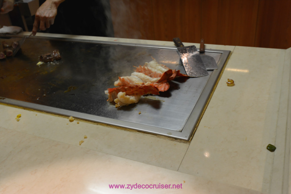 060: Carnival Horizon Transatlantic Cruise, Sea Day 1, Bonsai Teppanyaki, 