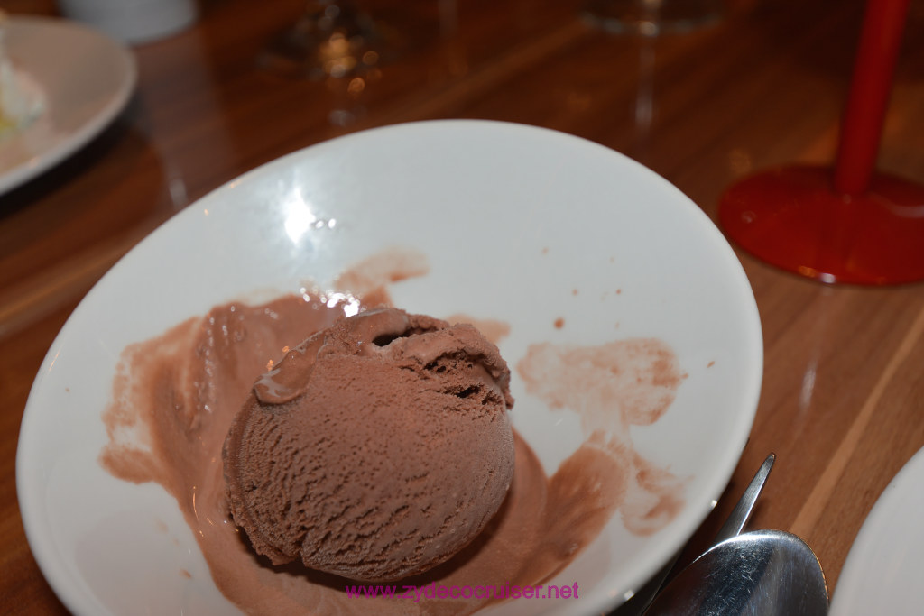 519: Carnival Horizon Transatlantic Cruise, Malaga, MDR Dinner, Chocolate Ice Cream