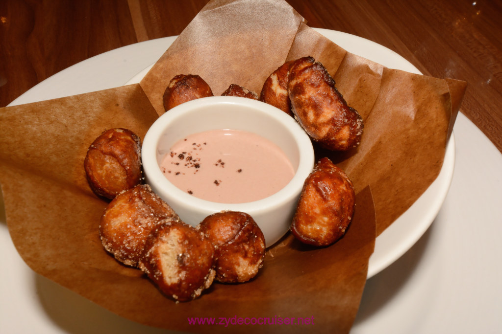 401: Carnival Horizon Transatlantic Cruise, Gibraltar, MDR Dinner, Cinnamon Sugar Pretzel Bites, 