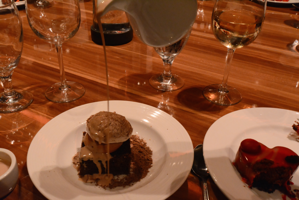 386: Carnival Horizon Transatlantic Cruise, Lisbon, MDR Dinner, Chocolate Tres Leche