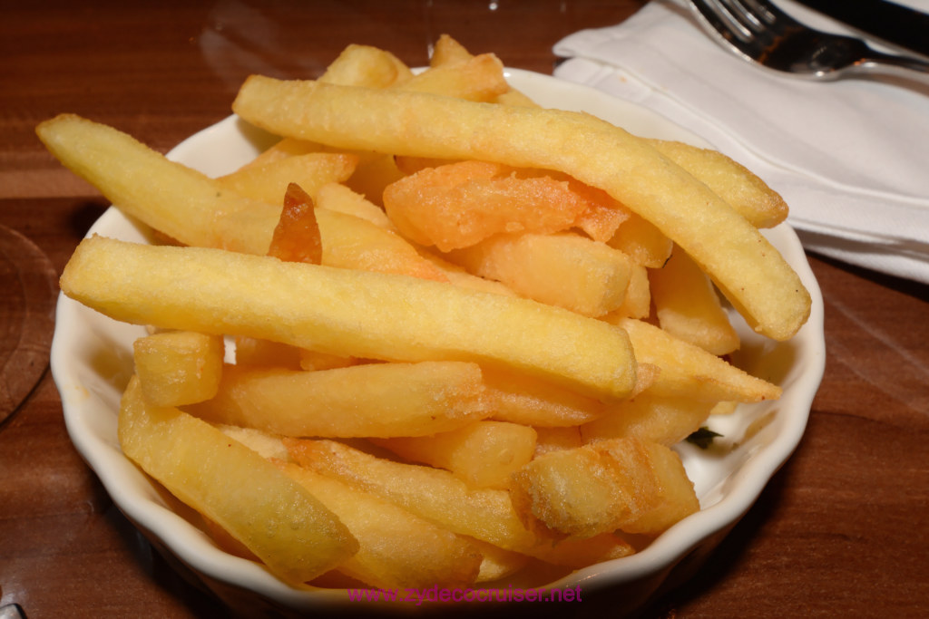 440: Carnival Horizon Transatlantic Cruise, Vigo, MDR Dinner, French Fries