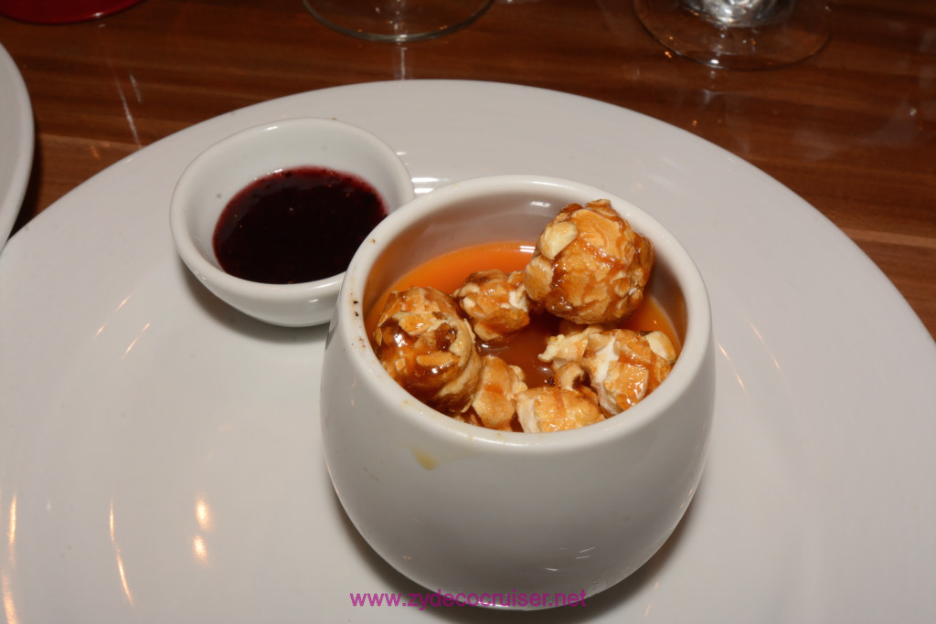 MDR Dinner, Buttered Popcorn Pot De Creme