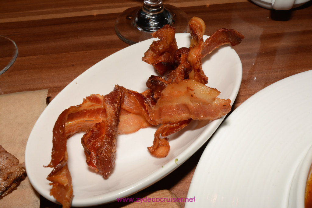 004: Carnival Horizon Transatlantic Cruise, Sea Day 5, MDR Breakfast, Side order of bacon