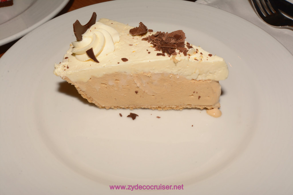 086: Carnival Horizon Transatlantic Cruise, Sea Day 6, MDR Dinner, Cappuccino Pie