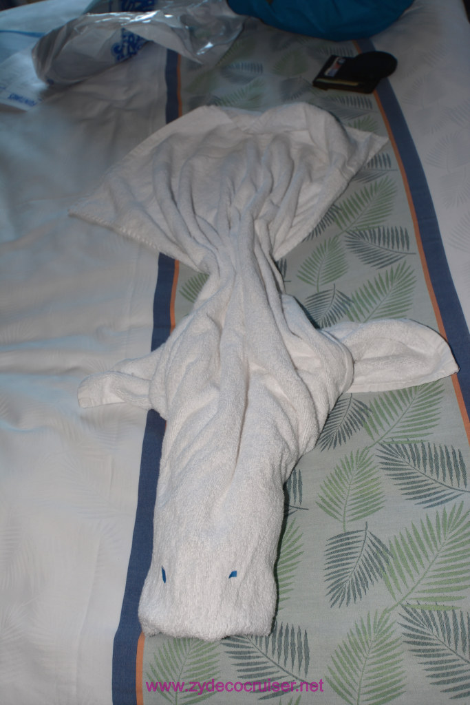 334: Carnival Horizon Transatlantic Cruise, Halifax, Towel Thing