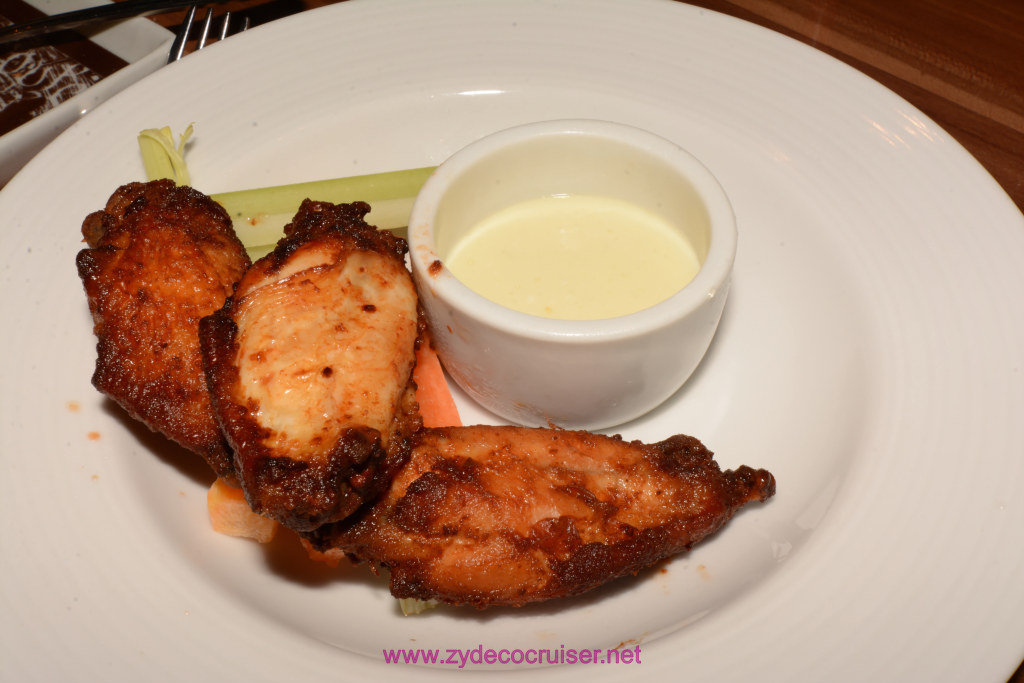 379: Carnival Horizon Transatlantic Cruise, Halifax, MDR Dinner, Fried Chicken Wings