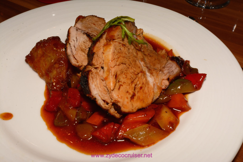 383: Carnival Horizon Transatlantic Cruise, Halifax, MDR Dinner, Teriyaki Pork Tenderloin 