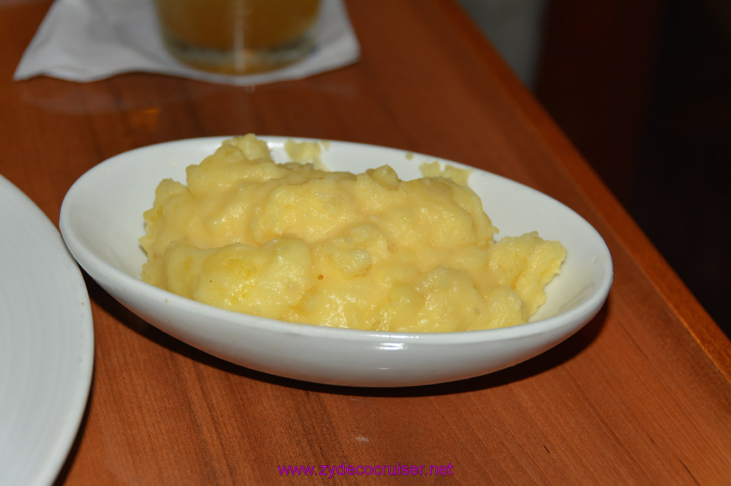 158: Carnival Imagination, Long Beach, Embarkation, MDR Dinner, Whipped Yukon Gold Potatoes, 